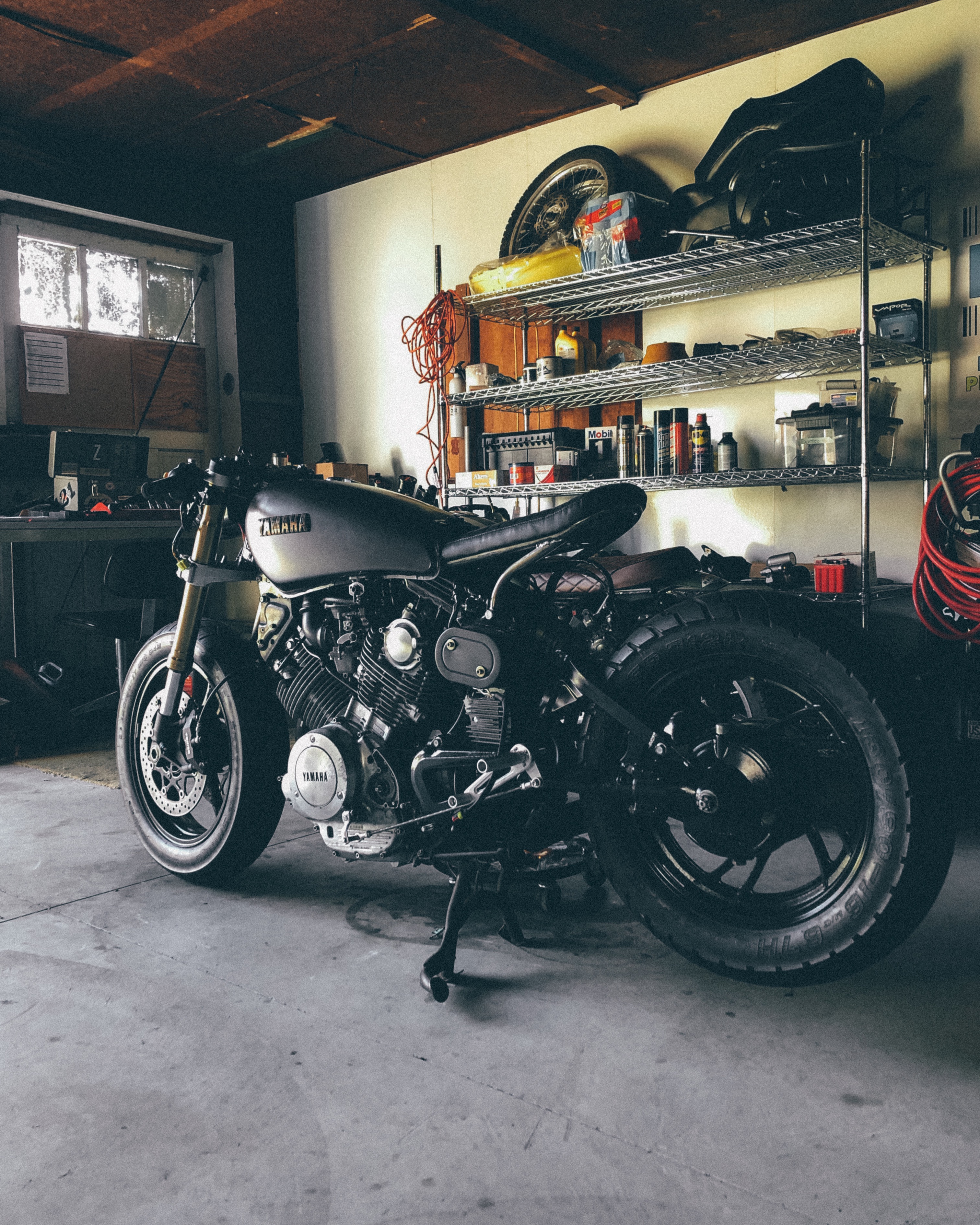 yamaha virago 750 cafe racer